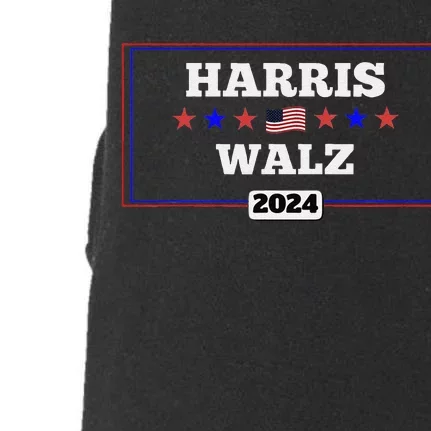 Harris Waltz 2024 Election Kamala Harris Tim Waltz President Doggie 3-End Fleece Hoodie