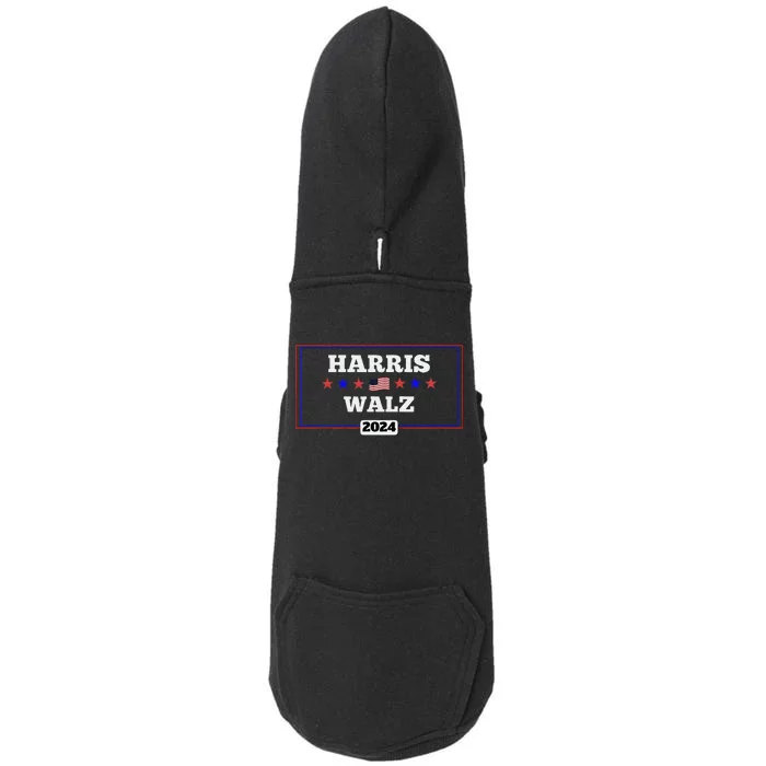 Harris Waltz 2024 Election Kamala Harris Tim Waltz President Doggie 3-End Fleece Hoodie