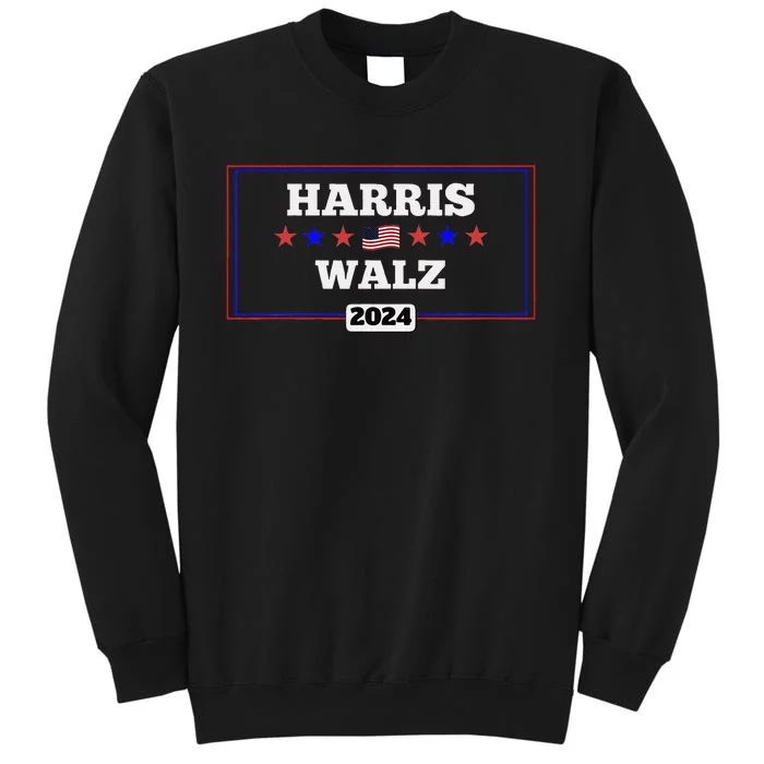 Harris Waltz 2024 Election Kamala Harris Tim Waltz President Tall Sweatshirt