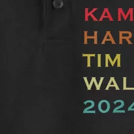 Harris Walz 2024 Kamala Harris 2024 Tim Walz 2024 Usa Fla Dry Zone Grid Performance Polo