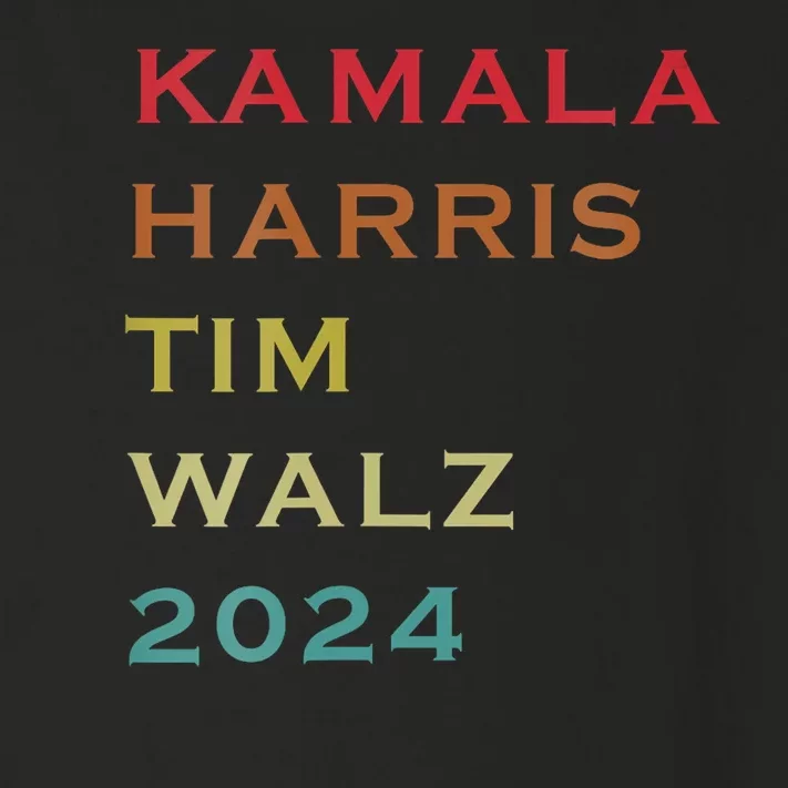 Harris Walz 2024 Kamala Harris 2024 Tim Walz 2024 Usa Fla Toddler Long Sleeve Shirt