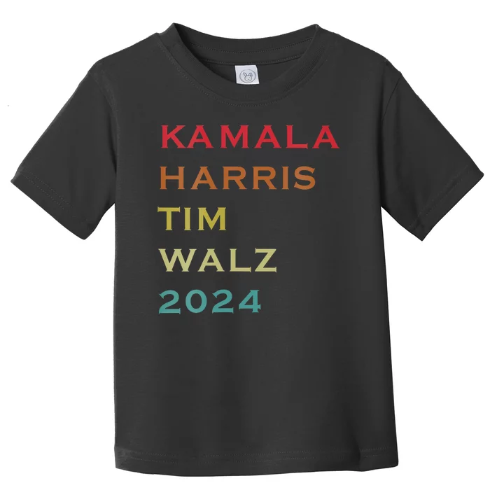 Harris Walz 2024 Kamala Harris 2024 Tim Walz 2024 Usa Fla Toddler T-Shirt