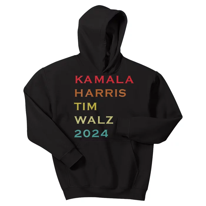 Harris Walz 2024 Kamala Harris 2024 Tim Walz 2024 Usa Fla Kids Hoodie