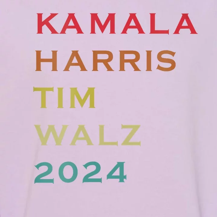 Harris Walz 2024 Kamala Harris 2024 Tim Walz 2024 Usa Fla Garment-Dyed Sweatshirt