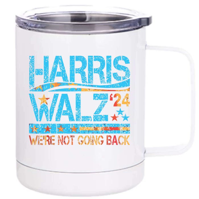 Harris Waltz 2024 Election Kamala Harris Tim Waltz 2024 Front & Back 12oz Stainless Steel Tumbler Cup