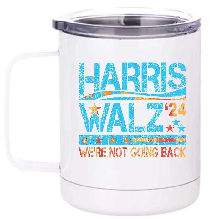 Harris Waltz 2024 Election Kamala Harris Tim Waltz 2024 Front & Back 12oz Stainless Steel Tumbler Cup