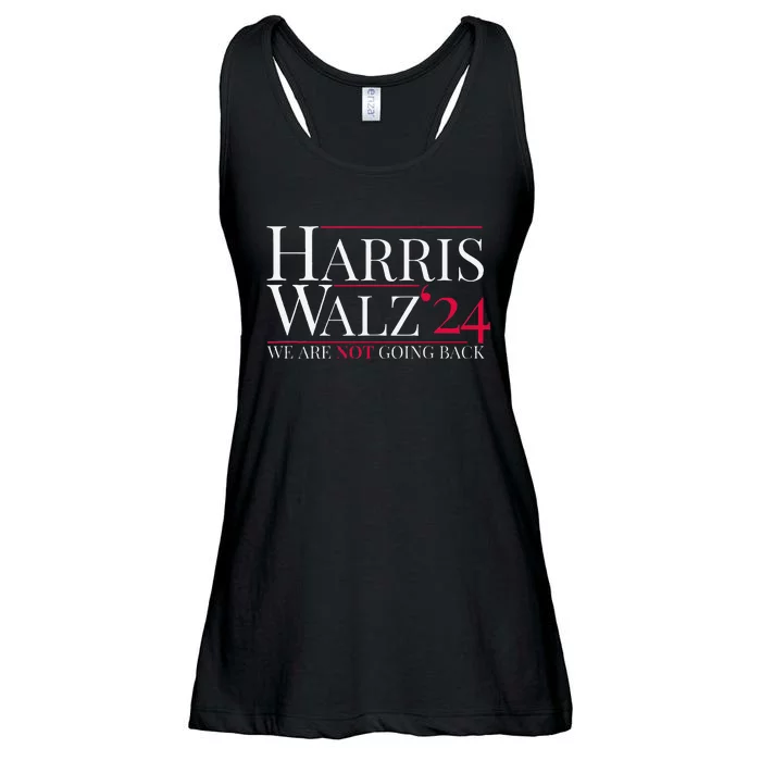 Harris Walz 2024 We Are Not Going Back Ladies Essential Flowy Tank