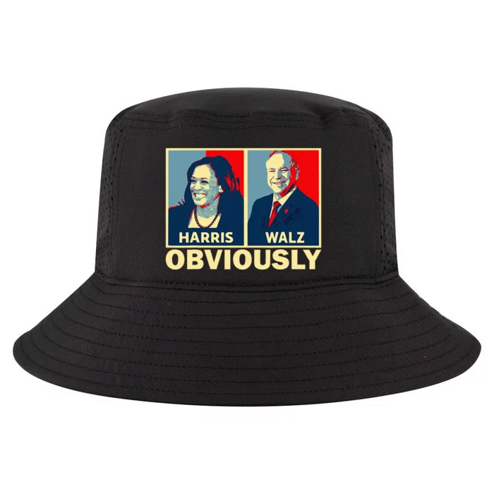 Harris Waltz 2024 Obviously Tim Walz Kamala Harris 2024 Cool Comfort Performance Bucket Hat