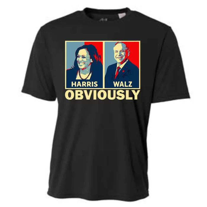 Harris Waltz 2024 Obviously Tim Walz Kamala Harris 2024 Cooling Performance Crew T-Shirt