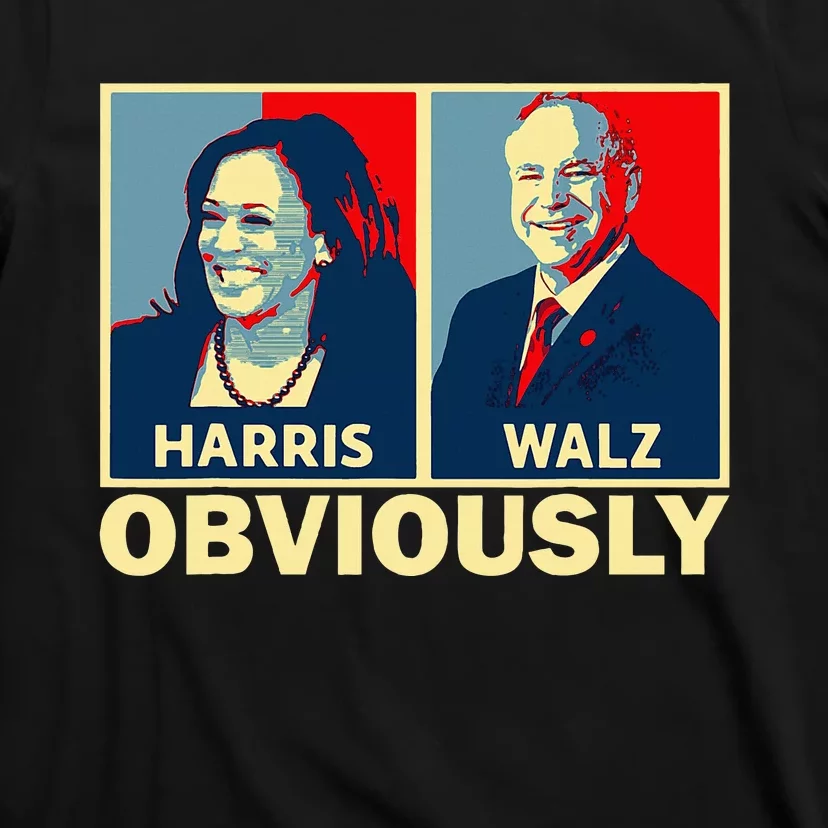 Harris Waltz 2024 Obviously Tim Walz Kamala Harris 2024 T-Shirt