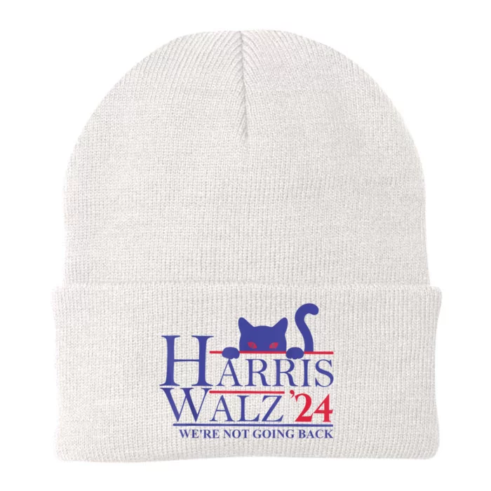 Harris Waltz 2024 WeRe Not Going Back Funny Cat Lady Knit Cap Winter Beanie