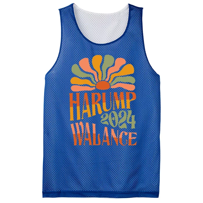 Harump Wallace 2024 Harris Trump Walz Vance Mesh Reversible Basketball Jersey Tank