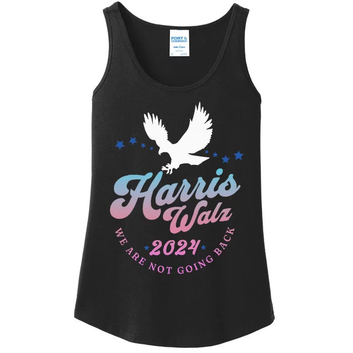 Harris Walz 2024 Election Vote Blue Kamala Walz 2024 Ladies Essential Tank