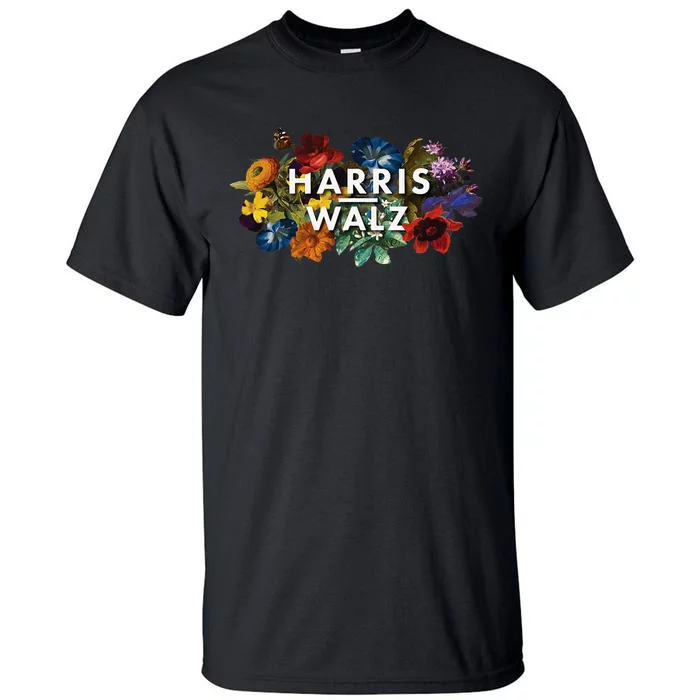 Harris Walz 2024 Floral Feminine Women Harris Waltz 2024 Tall T-Shirt