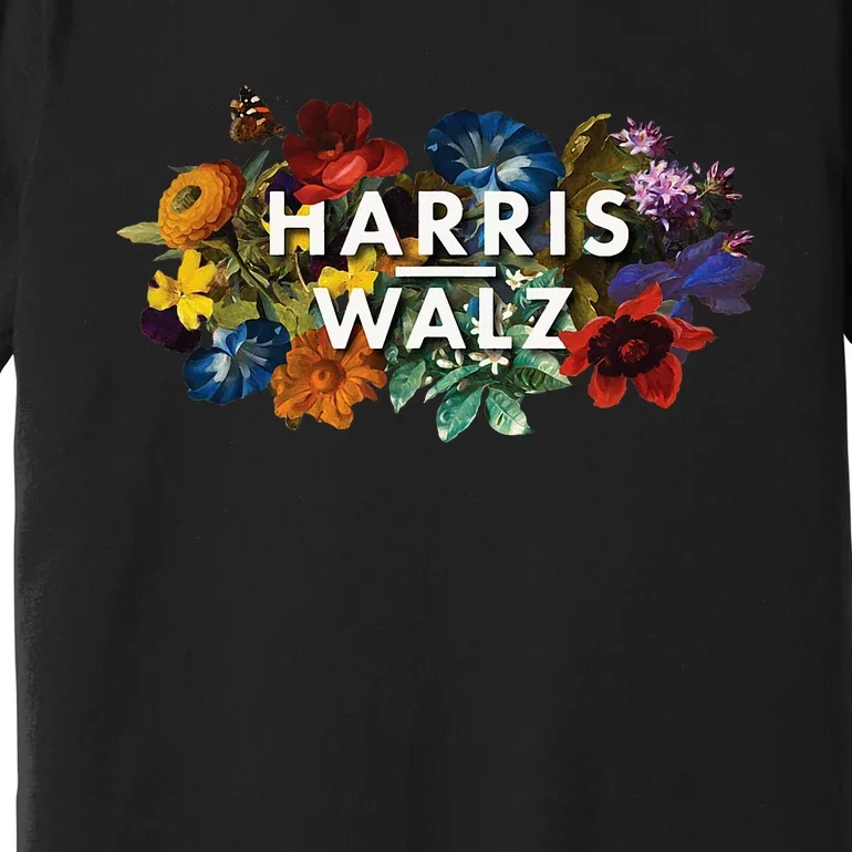 Harris Walz 2024 Floral Feminine Women Harris Waltz 2024 Premium T-Shirt