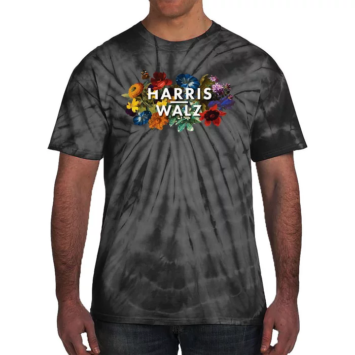 Harris Walz 2024 Floral Feminine Women Harris Waltz 2024 Tie-Dye T-Shirt