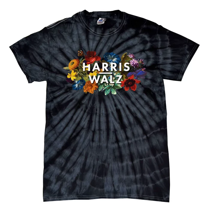 Harris Walz 2024 Floral Feminine Women Harris Waltz 2024 Tie-Dye T-Shirt