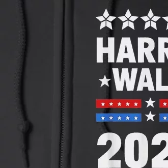 Harris Walz 2024 Campaign For President Harris Waltz 24 Full Zip Hoodie