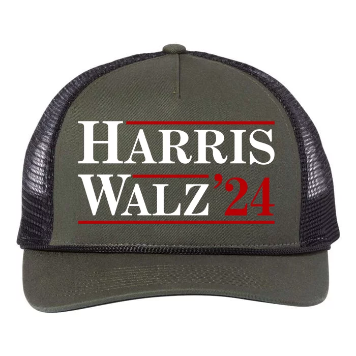 Harris Waltz 2024 Election Kamala Harris Tim Waltz Retro Rope Trucker Hat Cap