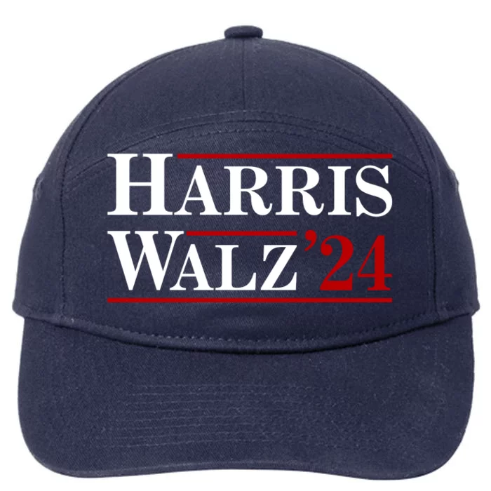 Harris Waltz 2024 Election Kamala Harris Tim Waltz 7-Panel Snapback Hat