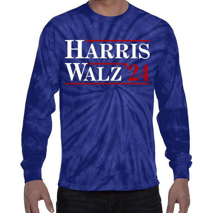 Harris Waltz 2024 Election Kamala Harris Tim Waltz Tie-Dye Long Sleeve Shirt