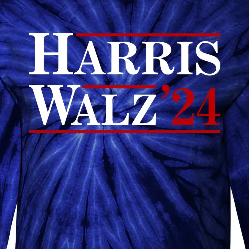 Harris Waltz 2024 Election Kamala Harris Tim Waltz Tie-Dye Long Sleeve Shirt