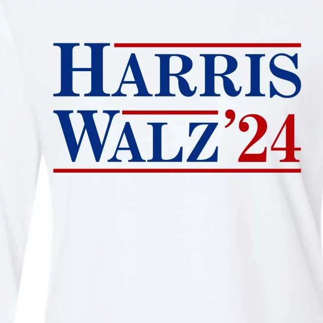 Harris Waltz 2024 Election Kamala Harris Tim Waltz Womens Cotton Relaxed Long Sleeve T-Shirt