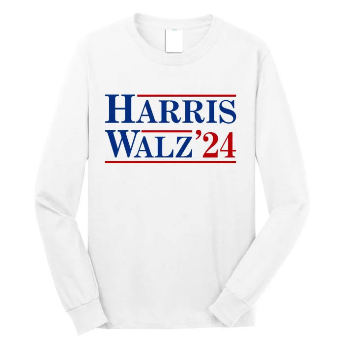 Harris Waltz 2024 Election Kamala Harris Tim Waltz Long Sleeve Shirt