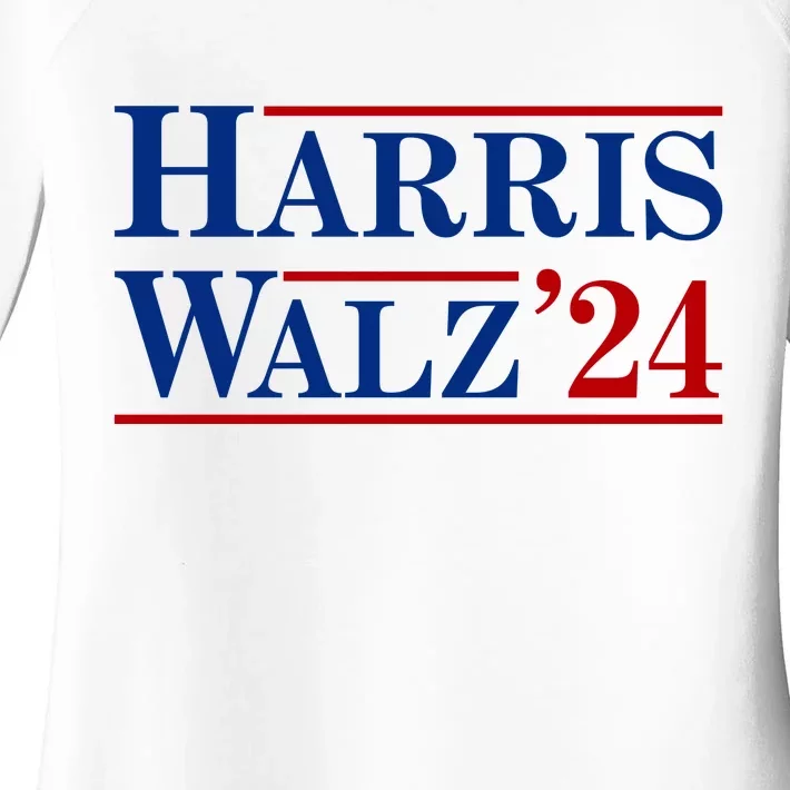 Harris Waltz 2024 Election Kamala Harris Tim Waltz Women's Perfect Tri Tunic Long Sleeve Shirt