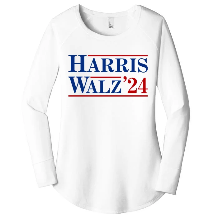 Harris Waltz 2024 Election Kamala Harris Tim Waltz Women's Perfect Tri Tunic Long Sleeve Shirt