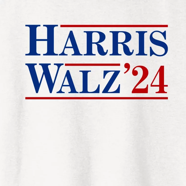 Harris Waltz 2024 Election Kamala Harris Tim Waltz Women's Crop Top Tee