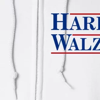 Harris Waltz 2024 Election Kamala Harris Tim Waltz Full Zip Hoodie