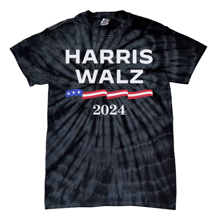 Harris Walz 2024 Election Kamala Harris Tim Walz Waltz Tie-Dye T-Shirt