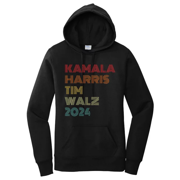 Harris Walz 2024 Kamala Harris Tim Walz Vintage Women's Pullover Hoodie