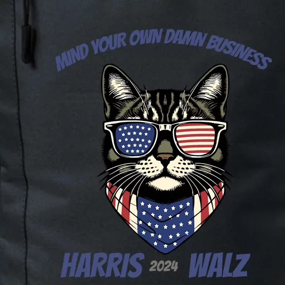 Harris Walz 2024 Mind Your Own Damn Business Daily Commute Backpack