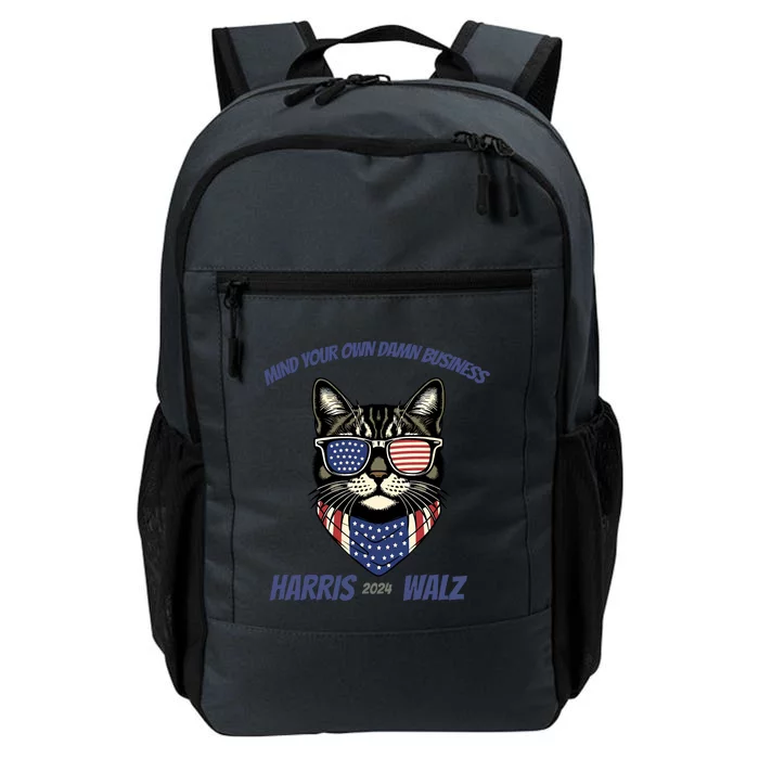 Harris Walz 2024 Mind Your Own Damn Business Daily Commute Backpack