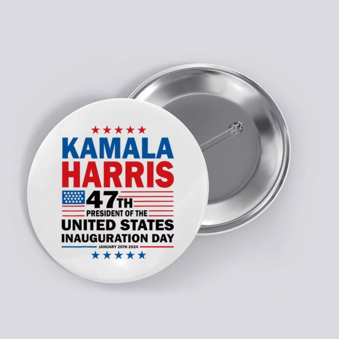 Harris Won 2024 Election Inauguration Kamala Harris Waltz 47 Button