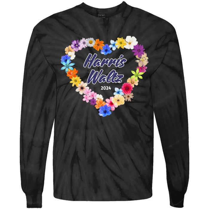 Harris Waltz 2024 Flower Tender Heart Tie-Dye Long Sleeve Shirt