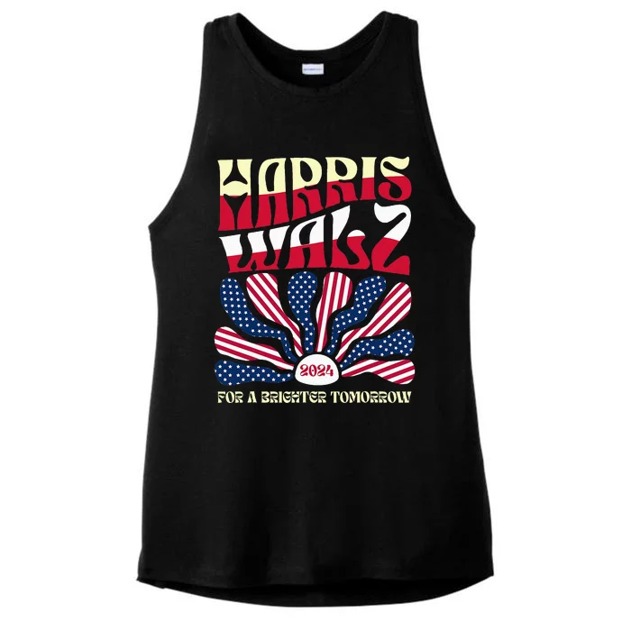 Harris Waltz 2024 For A Brighter Tomorrow Ladies Tri-Blend Wicking Tank