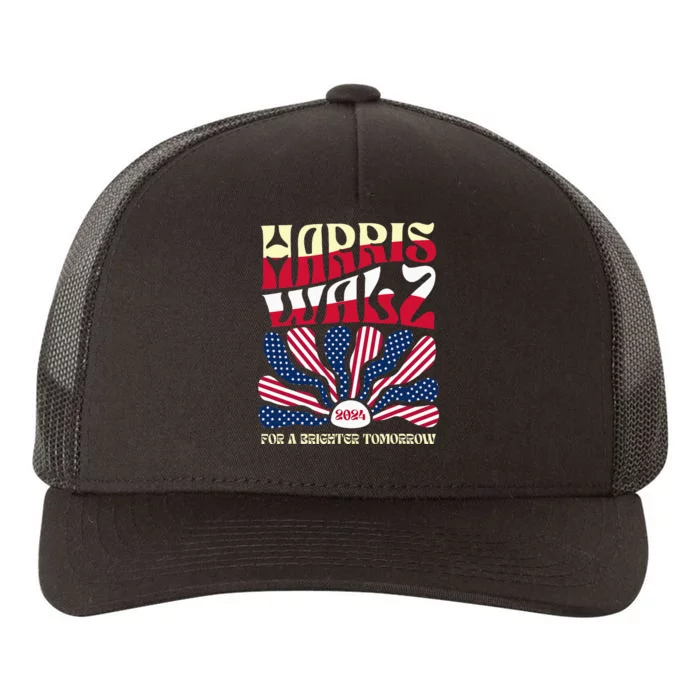 Harris Waltz 2024 For A Brighter Tomorrow Yupoong Adult 5-Panel Trucker Hat