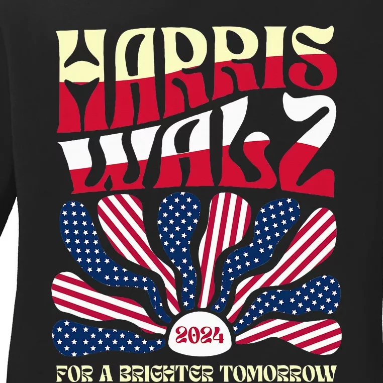 Harris Waltz 2024 For A Brighter Tomorrow Ladies Long Sleeve Shirt