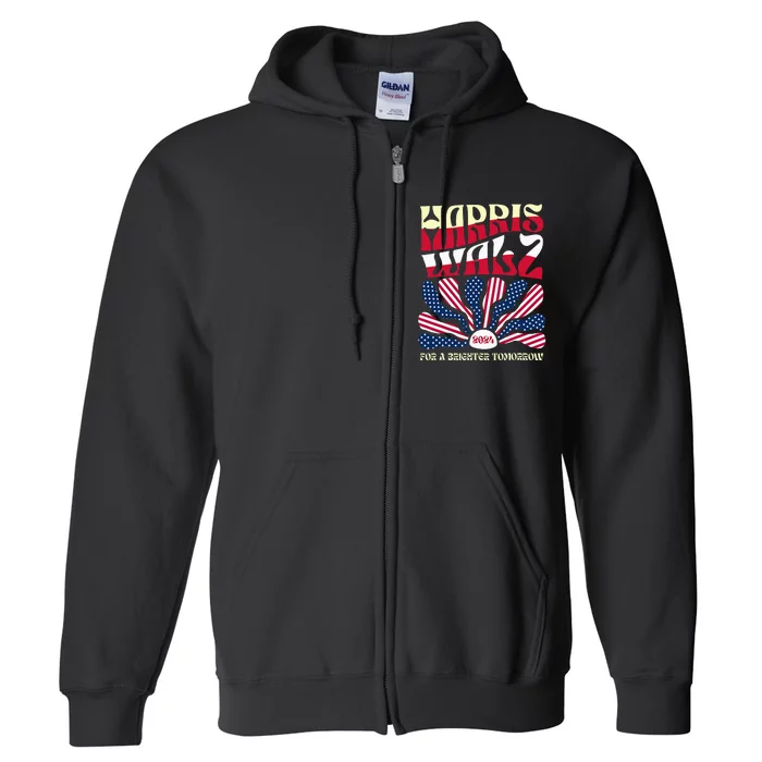 Harris Waltz 2024 For A Brighter Tomorrow Full Zip Hoodie