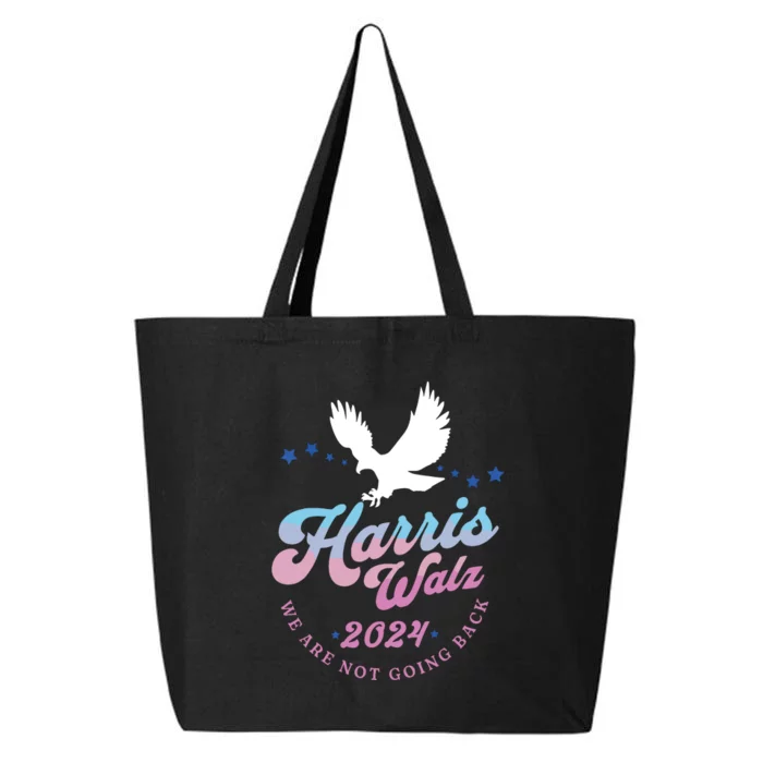 Harris Walz 2024 Election Vote Blue Kamala Walz 2024 25L Jumbo Tote