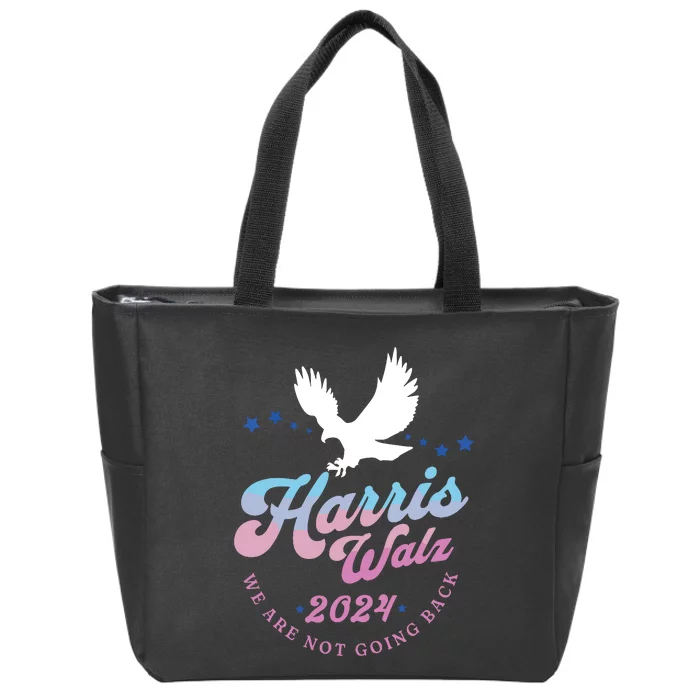 Harris Walz 2024 Election Vote Blue Kamala Walz 2024 Zip Tote Bag