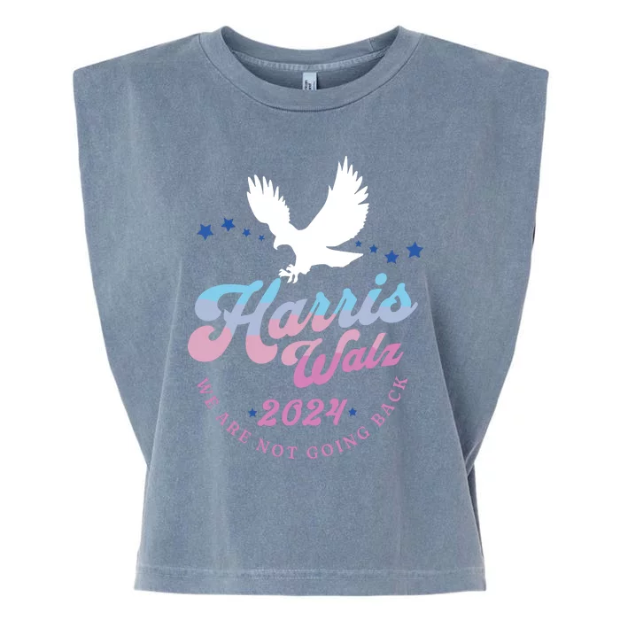 Harris Walz 2024 Election Vote Blue Kamala Walz 2024 Garment-Dyed Women's Muscle Tee