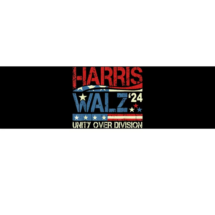 Harris Waltz 2024 Unity Over Division Kamala Harris Tim Walz Bumper Sticker