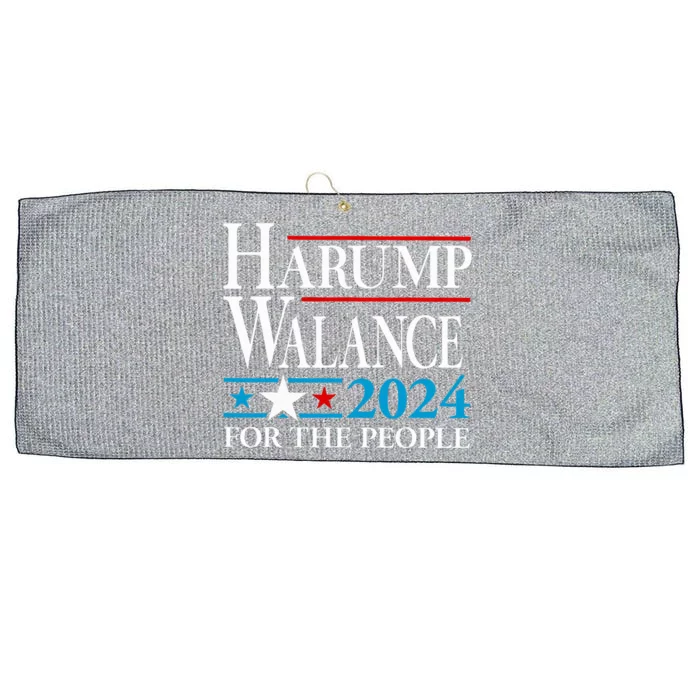 Harump Wallace 2024 Harris Trump Walz Vance Large Microfiber Waffle Golf Towel