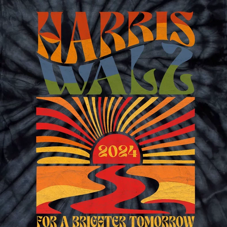 Harris Waltz 2024 For A Brighter Tomorrow Boho Aesthetic Tie-Dye T-Shirt