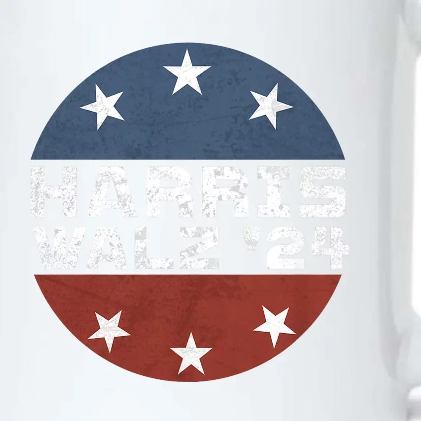 Harris Walz 2024 Campaign For President Patriotic Kamala Black Color Changing Mug