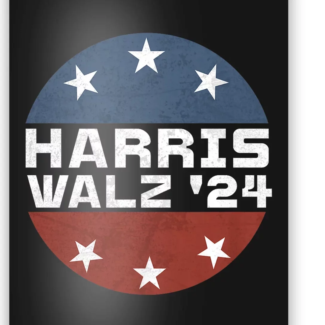 Harris Walz 2024 Campaign For President Patriotic Kamala Poster